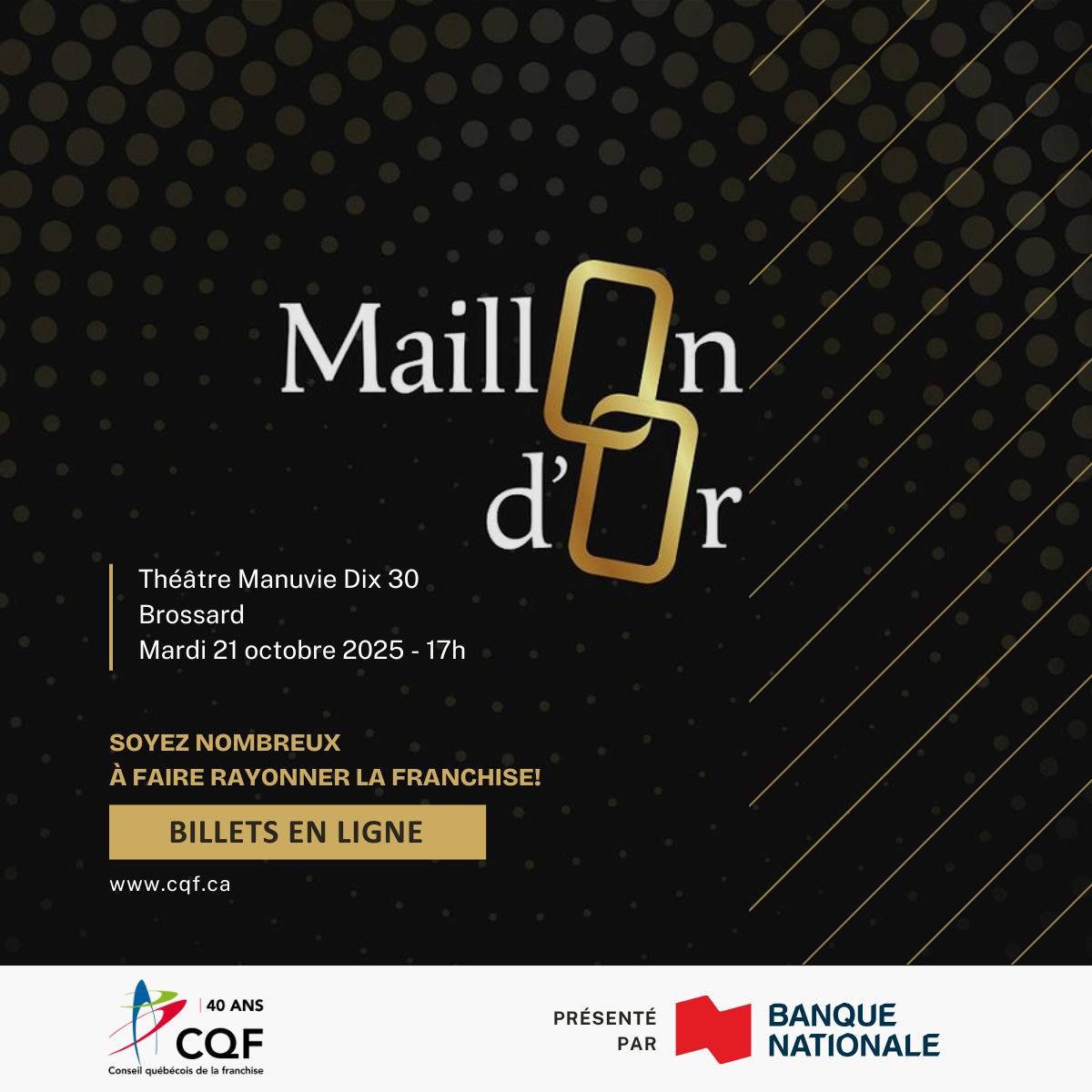 PRIX MEMBRE | MAILLON D’OR TABLE DE 6